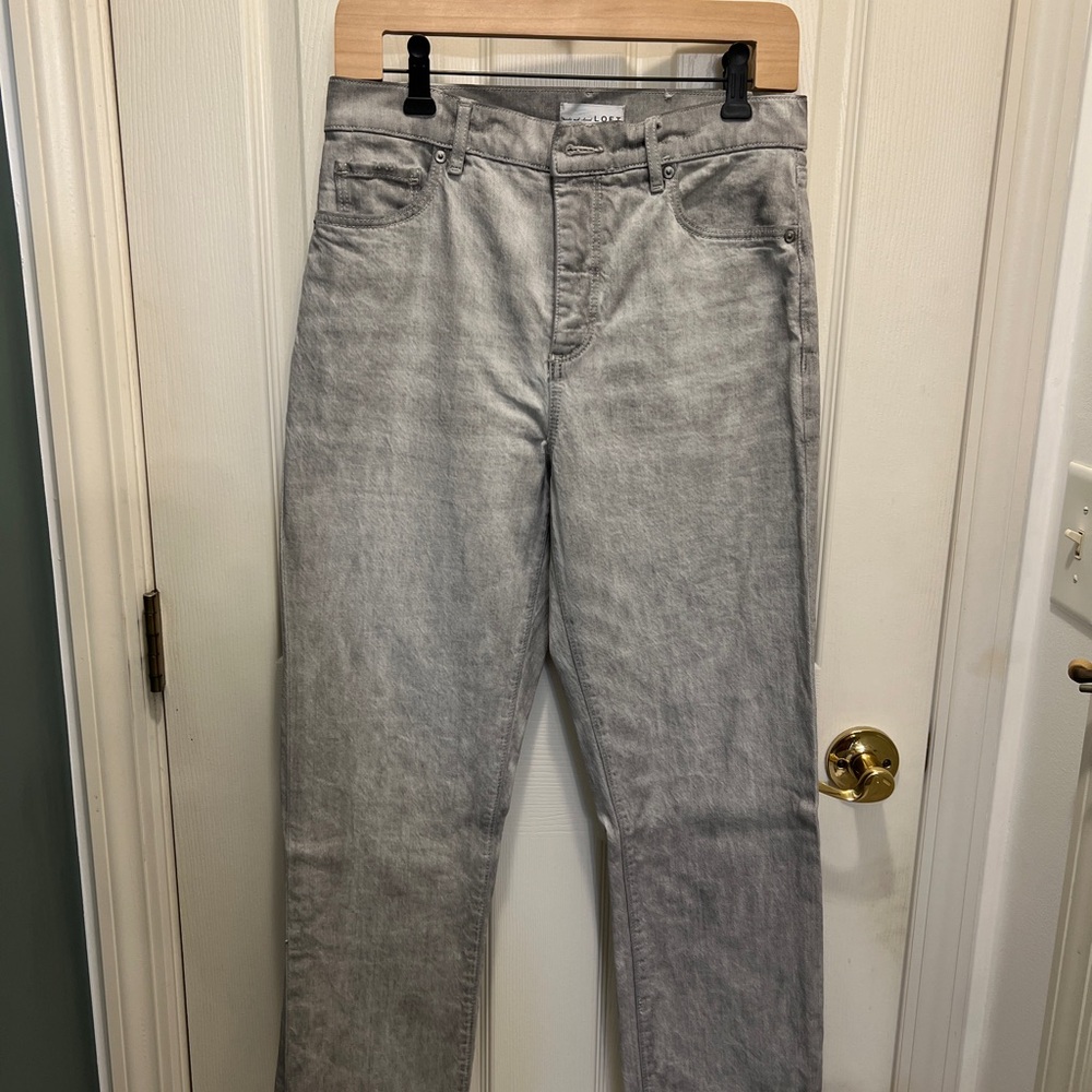 LOFT Women's Light Gray Ankle Jeans